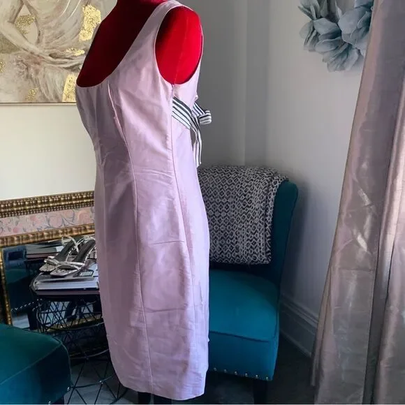 TARA JARMON PINK SILK MIDI DRESS - Picture 6 of 13